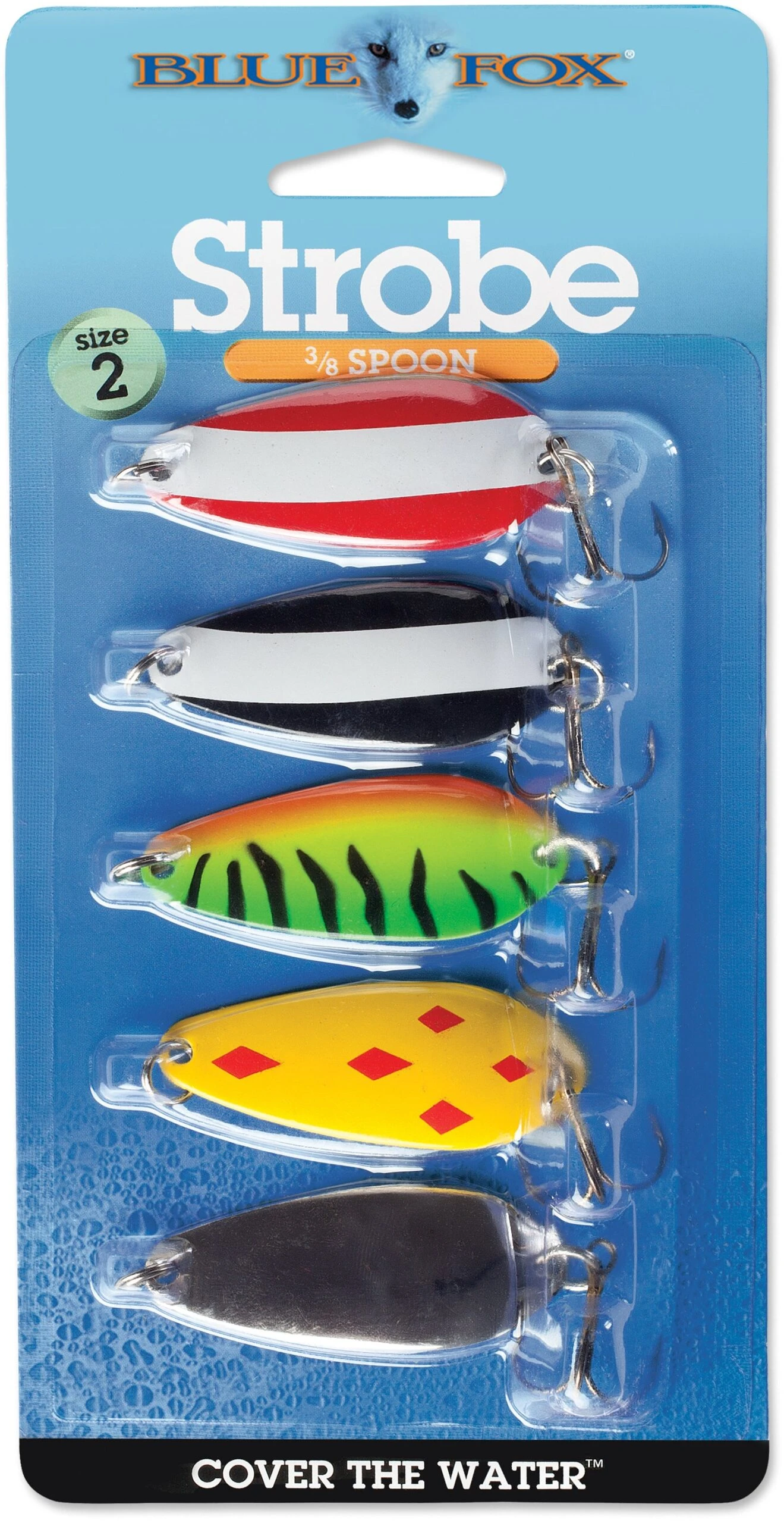 Blue Fox Classic Strobe Tear Drop Spoon Kit