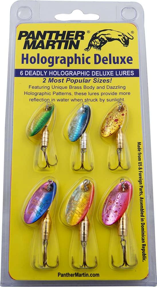 Panther Martin Holographic Deluxe 6 Pack Spinner Kit